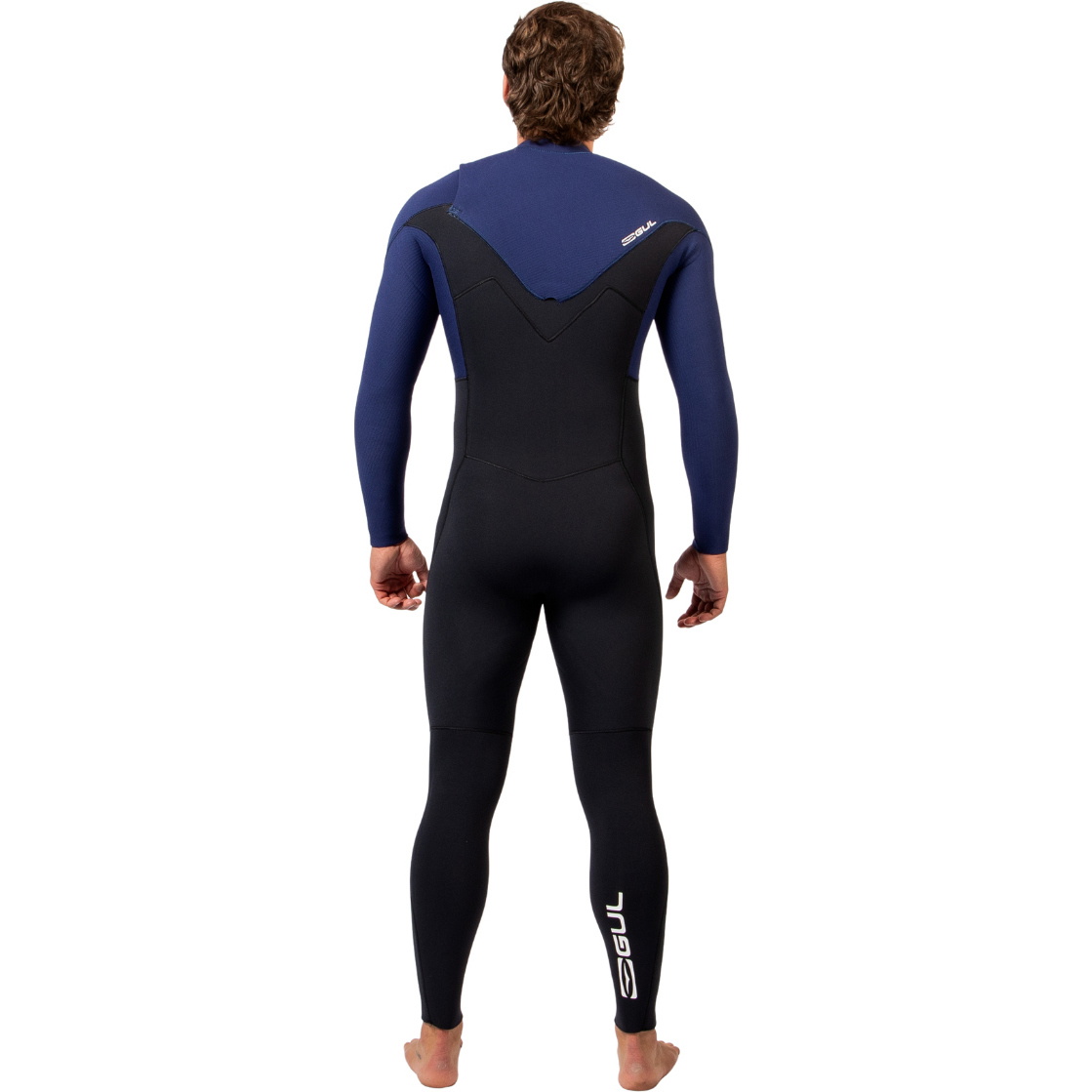2026 Gul Mens Yulex Flexor 4/3mm Chest Zip Wetsuit FX1220 - Black / Blue
